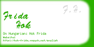frida hok business card